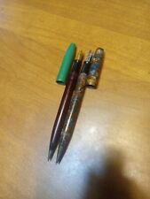 Vintage Mechanical Pencil Fountain Pen Lot Of 2 Double Sided Some Damage Working picture