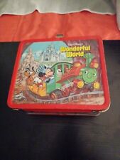 Walt Disney's Wonderful World/ World on Ice lunchbox  No thermos VINTAGE  picture