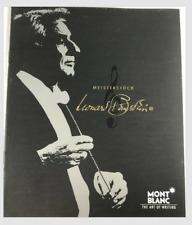 Montblanc Meisterstuck LEONARD BERNSTEIN Brochure Musical Series 100% Authentic picture