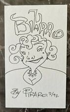 BIZARRO Signed Comic Sketch Drawing 9/92 by Artist DAN PIRARO From Kansas City  picture