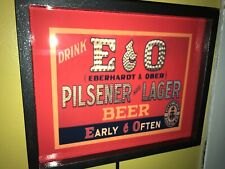 E&O Eberhardt & Ober Early and Often Beer Bar Man Cave Lighted Advertising Sign picture