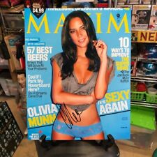 Olivia Munn Actress/Model/Comedian Hand Signed Maxim Cover 8x10 Photo picture