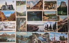 Vtg Lot of 50+ WYOMING YELLOWSTONE PPOSTCARD Standard 1900's Chrome Linen  picture