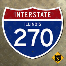 Illinois Interstate 270 route marker 1961 highway road sign Troy St Louis 21x18 picture