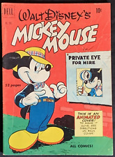 Walt Disney's MICKEY MOUSE - Animated Cover Dell Four Color #296 1950 picture