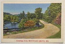 Greetings from Mountain Grove MO Missouri Unused Linen Postcard picture