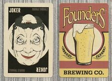 New Single Swap Playing Card-Founders Brewing Company-Double Trouble Joker picture