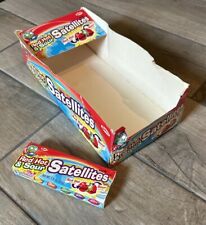 Vintage 1980's Swell SATELLITES Red Hot & Sour UFO Shaped Candy Box w/Display picture
