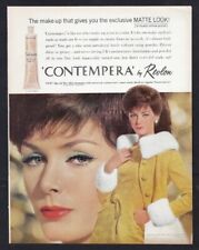 1963 REVLON Print Ad - CONTEMPERA Make-Up 