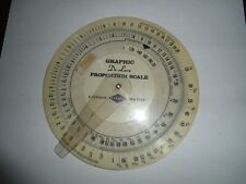 2 Vintage Gaebel Graphic Proportion Scales 5.5 Inch and 8 Inch picture