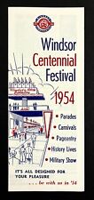 1954 Windsor Birthday Centennial Festival Ontario Canada Vintage Travel Brochure picture