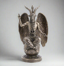 Detailed Baphomet Statue with Bronze Finish - Mystical Occult Decor for Home picture
