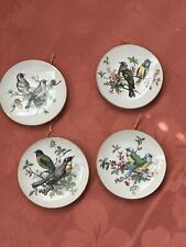 Four Bird Pairs 4” Plates With Hangers And Made In Japan Paper Labels, Used picture
