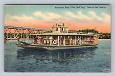Lake The Ozarks MO, Excursion Boat Gov McClurg, Missouri Vintage Postcard picture