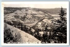 Orofino Idaho ID Postcard RPPC Photo View From Highway Grade c1940's Vintage picture