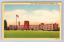 Montgomery AL-Alabama, Sidney Lanier High School, Vintage Postcard picture
