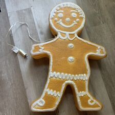 vintage 80s Don Featherstone Gingerbread Man Blow Mold Christmas Xmas Yard Decor picture