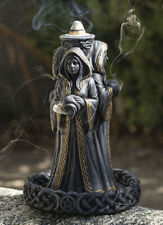 Wicca Triple Moon Goddess Maiden Mother And Crone Pagan Backflow Incense Burner picture