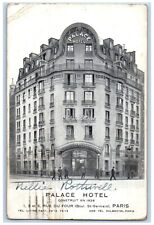 1927 Front View Palace Hotel Rue DU Four Paris Vintage Unposted Postcard picture