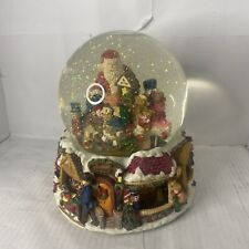 Vintage Kirkland Signature Snow Globe Here Comes Santa Claus Tested And Working picture