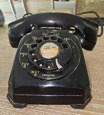 Vintage Stromberg Carlson Electric Rotary Dial Phone,  Black Desk Phone picture