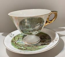 A Home In The Wilderness Teacup And Saucer Set Currier & Ives UNESCO picture