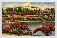 c1951 Linen Postcard Hershey PA Pennsylvania Hershey Rose Garden & Hotel picture
