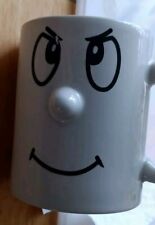 Vintage Funny Face 3D Nose Anthropomorpic Coffee Mug White, Black Details 10oz picture