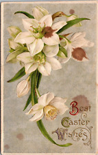 Postcard  Posted 1910 Best Easter Wishes Vintage Greeting Card   [de] picture