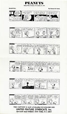 6 Daily Peanuts Strips by Charles Schulz Jan. 10 to Jan. 15 1972 Photostat Print picture