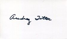 Audrey Totter The Postman Always Rings Twice Cimarron City Signed Autograph picture