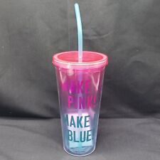 Disney Parks Sleeping Beauty Make It Pink Make It Blue Tumbler with Straw picture