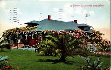A Pretty California Bungalow Vintage Souvenir Postcard picture