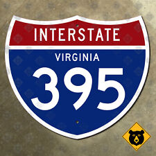 Virginia Interstate 395 highway route sign 1961 Alexandria Arlington 21x18 picture