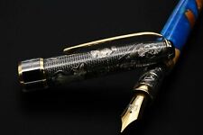 Explore Uncharted Waters Unknown Land Silver Fountain Pen with Pumping Converter picture