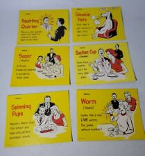 1950S ADAMS Display card Set gags tricks 6 cards NOS picture