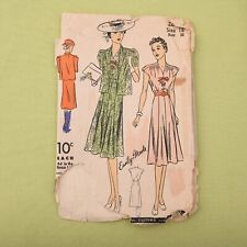 Vintage 1930s Du Barry Dress & Jacket Sewing Pattern - 2224B - Bust 36 Complete picture
