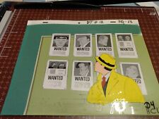 Vintage DICK TRACY Animation Cel Production Art cartoons BACKGROUND art HT1 picture