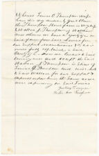 American Farm House Mortgage of Son Support for Parents 19th C. Antique Contract picture