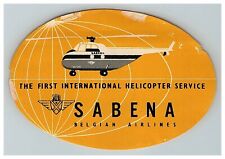 1950s Sabena Belgium Airlines The First International Helicopter Service Yellow picture