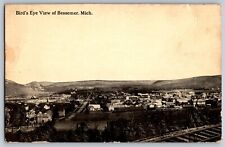 Bessemer, Michigan - Bird's Eye View Exterior View Buildings - Vintage Postcard picture