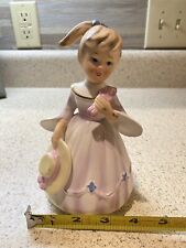 Vintage Schmid Brothers 1963 Girl In Pink Dress Revoling Music Box 
