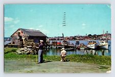 Postcard Massachusetts East Gloucester MA Art Colony Painting 1963 Posted Chrome picture