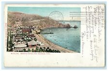 1903 Avalon, CA. Aerial View of Santa Catalina Islands in CA Antique Postcard picture