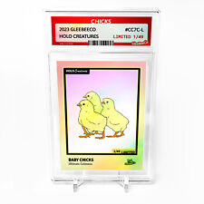 CHICKS Holographic Art Card 2023 GleeBeeCo Slabbed Cartoon #CC7C-L Only /49 picture