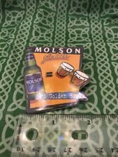 Molson Golden It's Golden Hour Vintage Beer Pin Promo Advertisement  picture