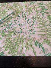 Grafton JC Penny VTG Green Ferns & Butterflies On White Pillowcases 2.  32” X 19 picture