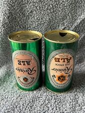 Rainier Old Stock Ale Flat Top Beer Cans - cans open-empty cans-Seattle, WA picture