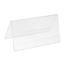 5.85x3.12inch Acrylic Desk Nameplate Holders,5Pcs Transparent Name Tent Holders picture