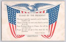 Postcard Patriotic Stand By The President WWI Propaganda Frank C. Nelson picture